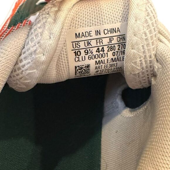 Adidas Miami Hurricanes Pro Bounce 2019 Low Men Basketball Shoes EE3893 US 10 - Picture 10 of 10